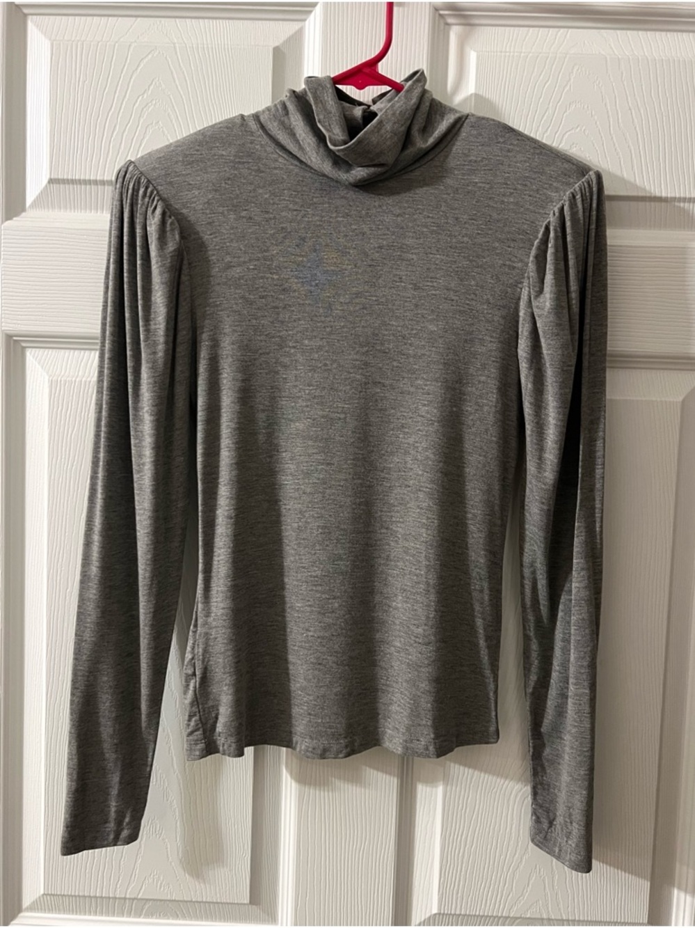 BCBG Heather Grey Turtleneck Top NWT